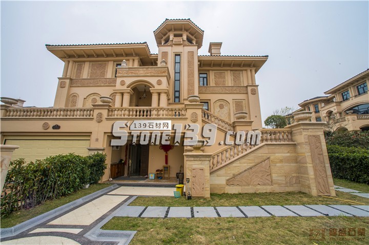 錦盛石業(yè)工程案例之臺(tái)州楊家山一號(hào)石材別墅