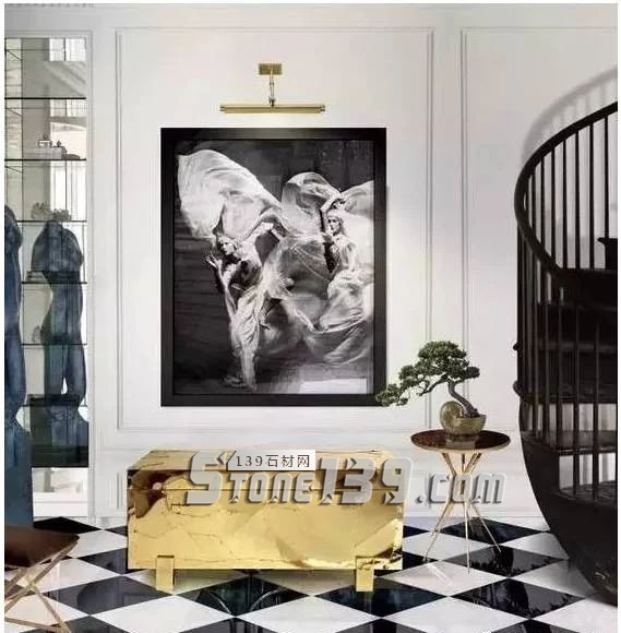 黑與白，經(jīng)典的石材拼接藝術(shù)