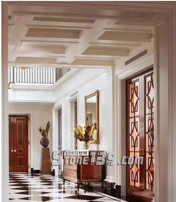 黑與白，經(jīng)典的石材拼接藝術(shù)