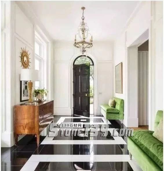 黑與白，經(jīng)典的石材拼接藝術(shù)