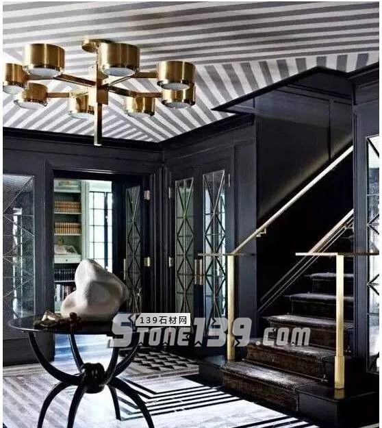 黑與白，經(jīng)典的石材拼接藝術(shù)