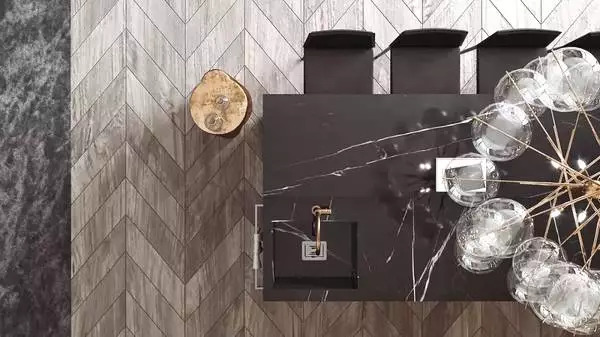 大理石+金屬，輕奢風的最佳cp