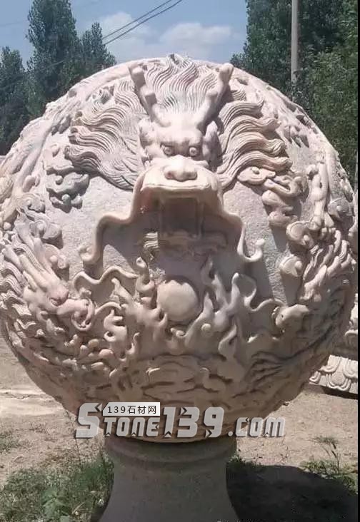 石雕龍球、圓球及浮雕