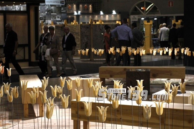 意大利石材展會上的那些大理石藝術品