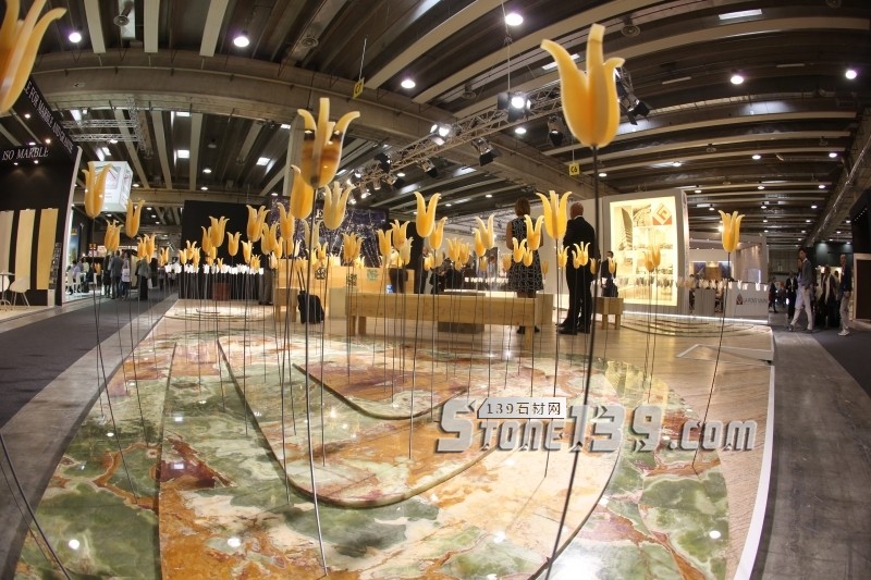 意大利石材展會上的那些大理石藝術品