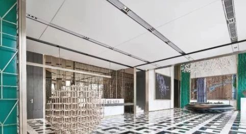 長沙綠白黑大理石設(shè)計裝飾案例 