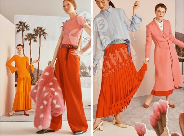 2019年流行的&ldquo;珊瑚橘&rdquo;主打色調(diào)