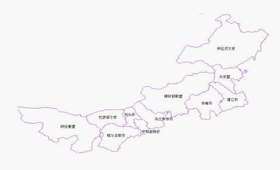 內蒙古地圖