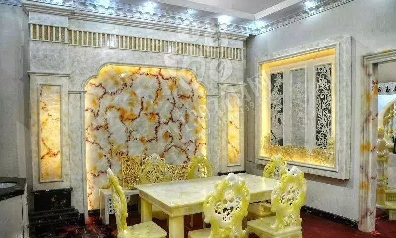 玉石豪宅內部裝飾 百億石材豪宅