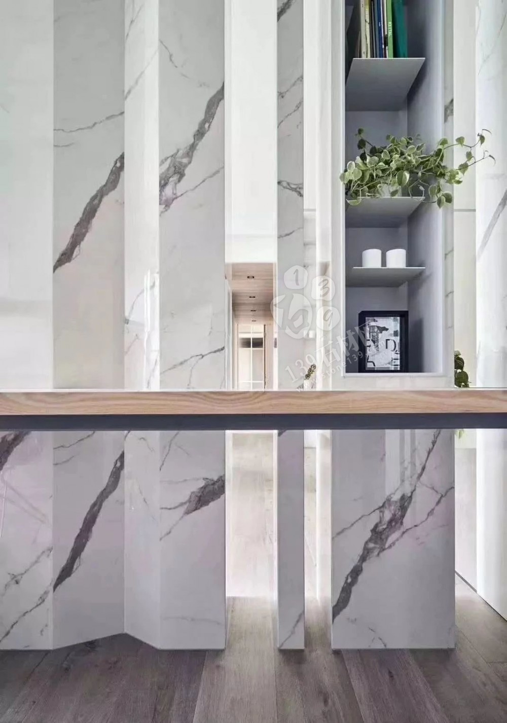 魚肚白大理石裝飾