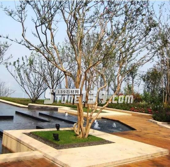 花崗巖石材樹池園藝環境石應用案例欣賞