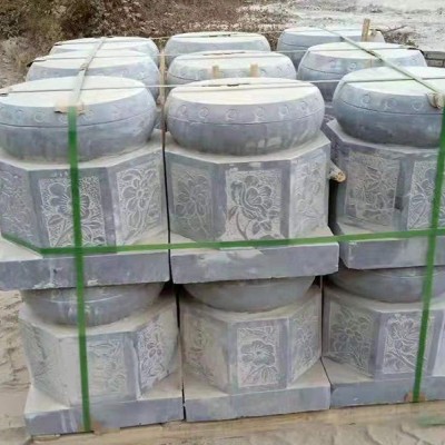 青石柱礎(chǔ)石產(chǎn)地，青石柱墩，青石柱頂石雕刻，青石柱基石廠家